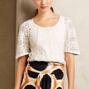 Anthropologie Meadow Rue Danut Lace Top